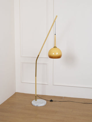 Catalil Lampadaire en Verre Rétro