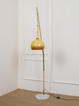 Catalil Lampadaire en Verre Rétro