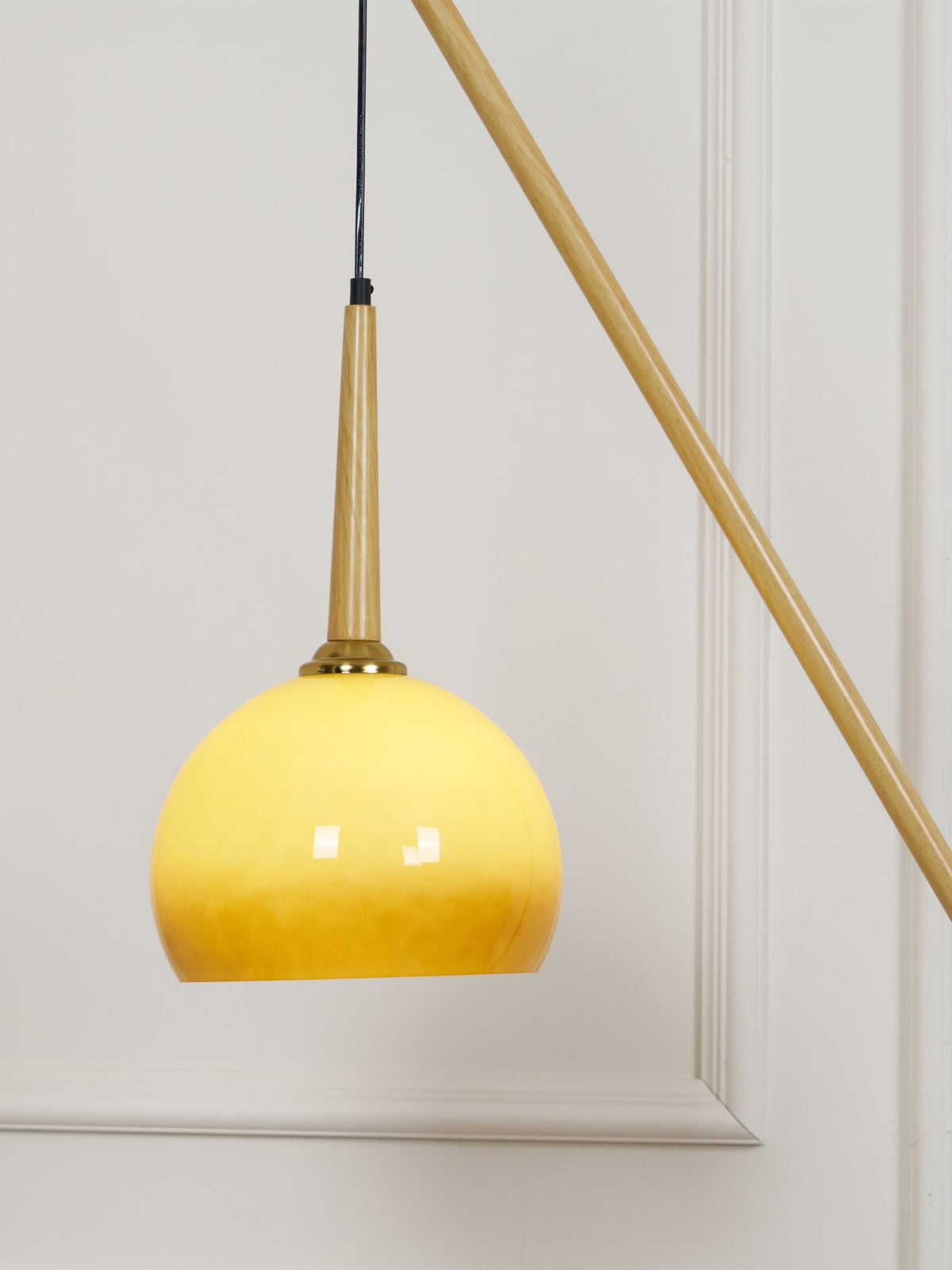 Catalil Lampadaire en Verre Rétro