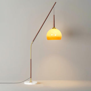 Catalil Lampadaire en Verre Rétro