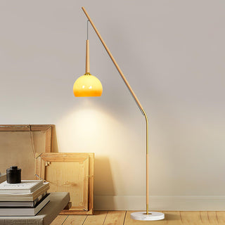 Catalil Lampadaire en Verre Rétro