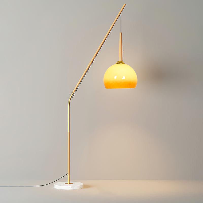 Catalil Lampadaire en Verre Rétro