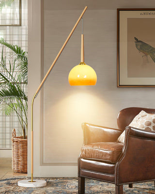 Catalil Lampadaire en Verre Rétro