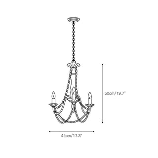 Eursoria Suspension Bois Métal Luxe Postmoderne