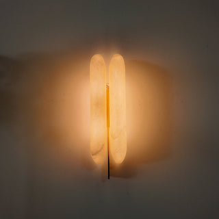 Husk Alabaster Wall Sconce-Neutral Decor