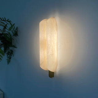 Husk Alabaster Wall Sconce-Neutral Decor