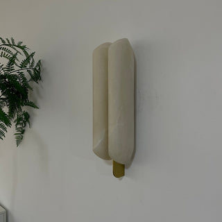 Husk Alabaster Wall Sconce-Neutral Decor