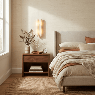 Husk Alabaster Wall Sconce-Neutral Decor