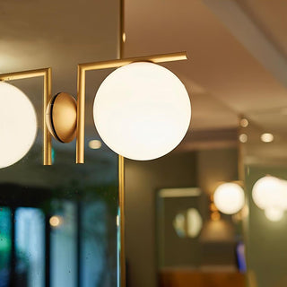 Joanna Applique Murale Moderne Minimaliste en Verre Soufflé Opale