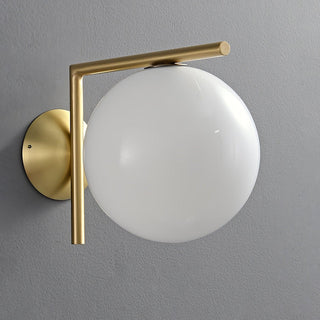 Joanna Applique Murale Moderne Minimaliste en Verre Soufflé Opale