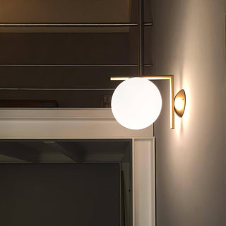 Joanna Applique Murale Moderne Minimaliste en Verre Soufflé Opale