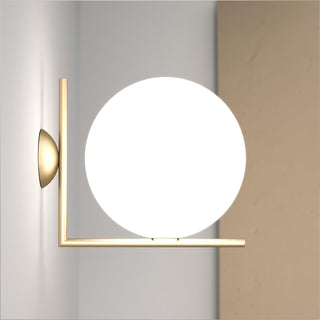 Joanna Applique Murale Moderne Minimaliste en Verre Soufflé Opale