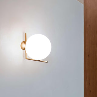Joanna Applique Murale Moderne Minimaliste en Verre Soufflé Opale