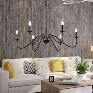 Silva Grande Luminaires Suspensions Vintage LED Métal Noir/Doré Salon
