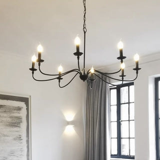Silva Grande Luminaires Suspensions Vintage LED Métal Noir/Doré Salon