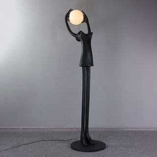 Lynorel Figurative Lampadaire Noir