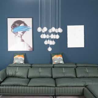 Crystal Bubbles Balls Pendant Lamp-Neutral Decor