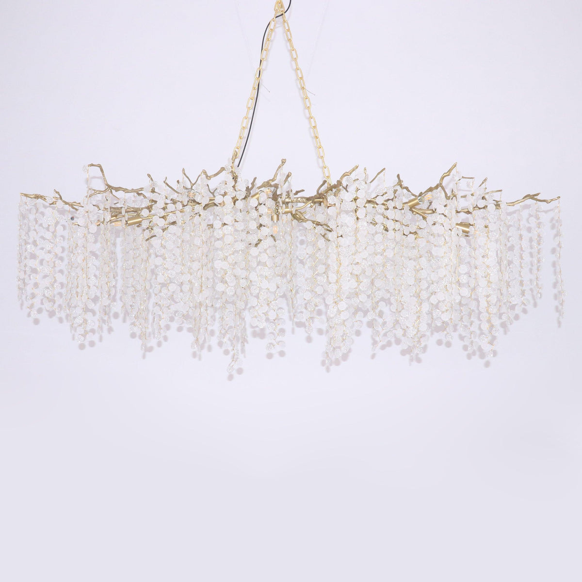 Ravelise Suspension Lampe Goutte de Rosée en Cristal