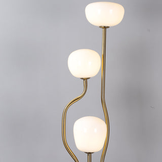 Lumon Lampadaire en Marbre Et Laiton Moderne