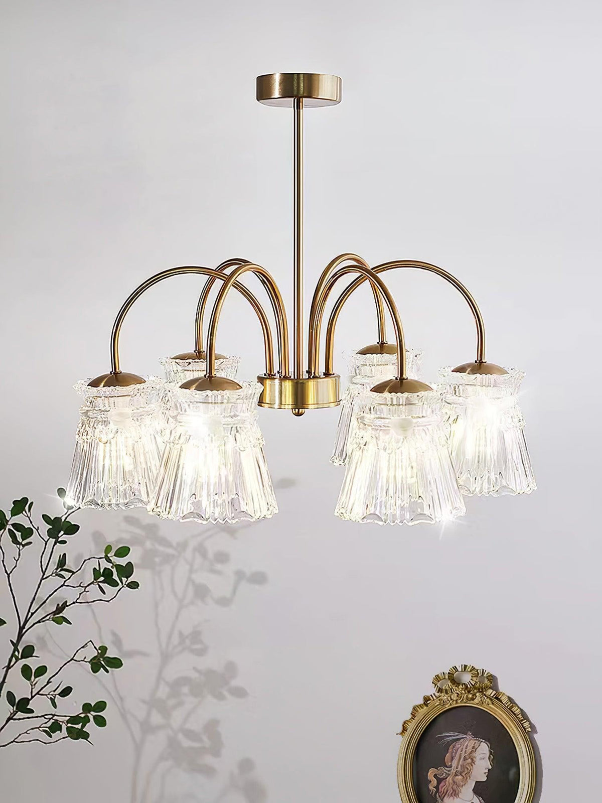 Liorara Lustre en Cristal et Verre