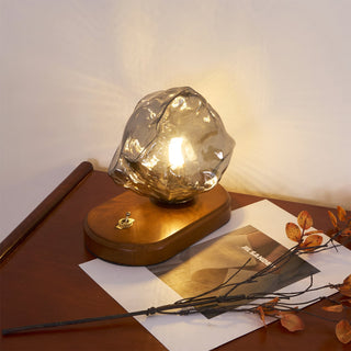Maris Lampe de Table en Bois d'Art