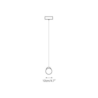 Vasilen Suspension Verre Noir Pier Glacé Minimaliste Moderne