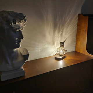 Maris Lampe de Table en Bois d'Art