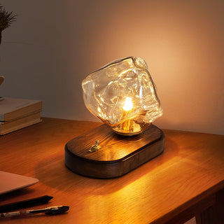 Maris Lampe de Table en Bois d'Art