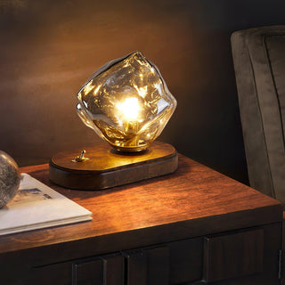 Maris Lampe de Table en Bois d'Art