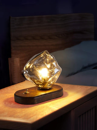 Maris Lampe de Table en Bois d'Art