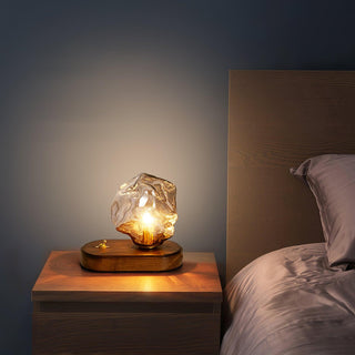 Maris Lampe de Table en Bois d'Art