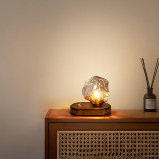 Maris Lampe de Table en Bois d'Art