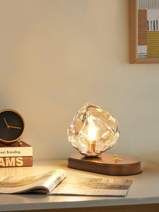 Maris Lampe de Table en Bois d'Art