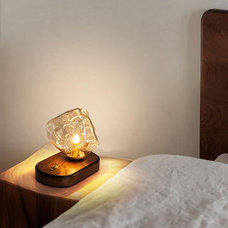 Maris Lampe de Table en Bois d'Art