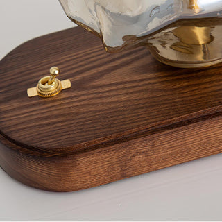 Maris Lampe de Table en Bois d'Art