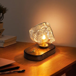 Maris Lampe de Table en Bois d'Art