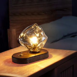 Maris Lampe de Table en Bois d'Art