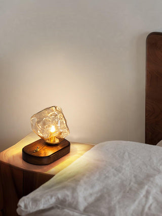 Maris Lampe de Table en Bois d'Art