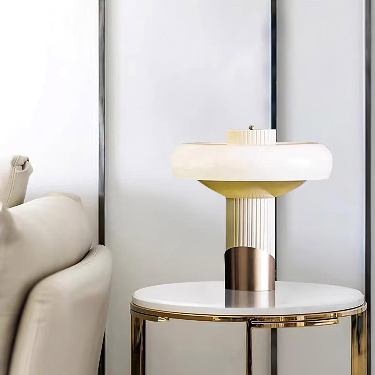 Velisine Lampe de Table en Verre Contemporain