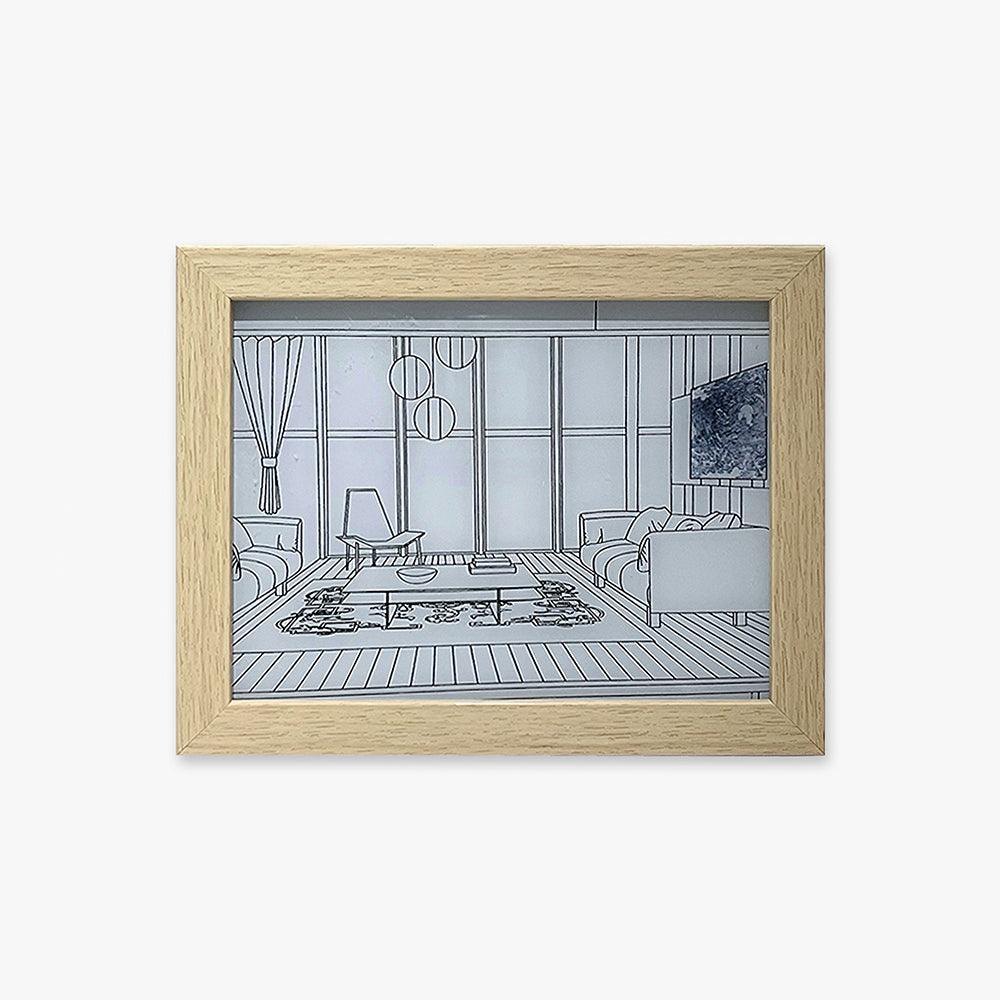 Evia Applique Murale en Bois Art Éclairée pour Chevet