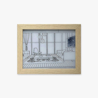 Olrine Applique Murale en Bois Art Éclairée pour Chevet