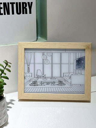 Olrine Applique Murale en Bois Art Éclairée pour Chevet