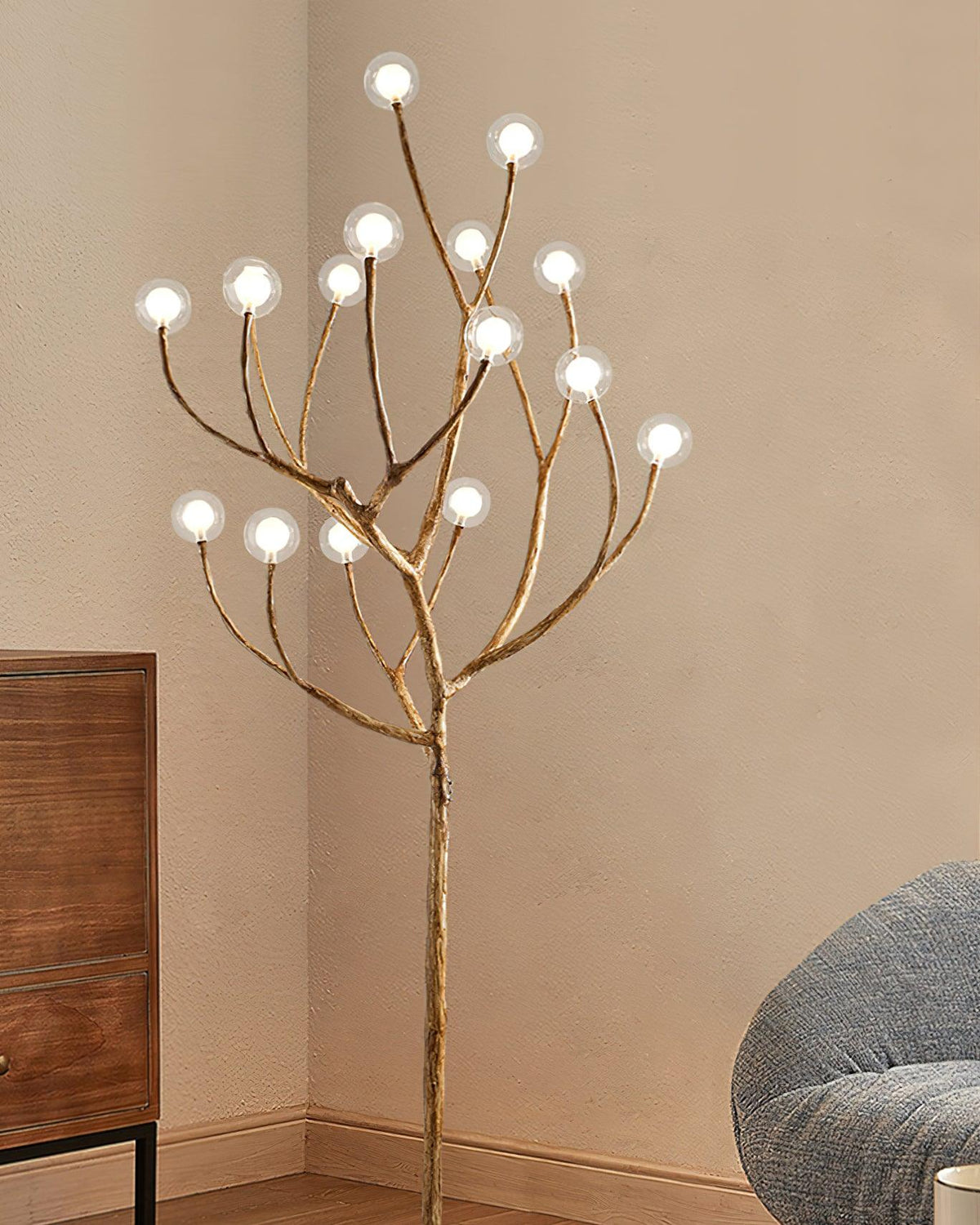 Nue Lampadaire en Résine