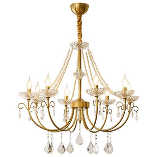 Lustra Lustre Perle Cristal Élégant Classique