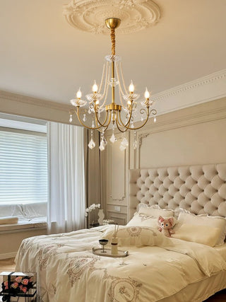 Lustra Lustre Perle Cristal Élégant Classique