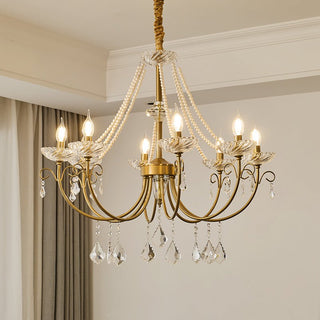 Lustra Lustre Perle Cristal Élégant Classique