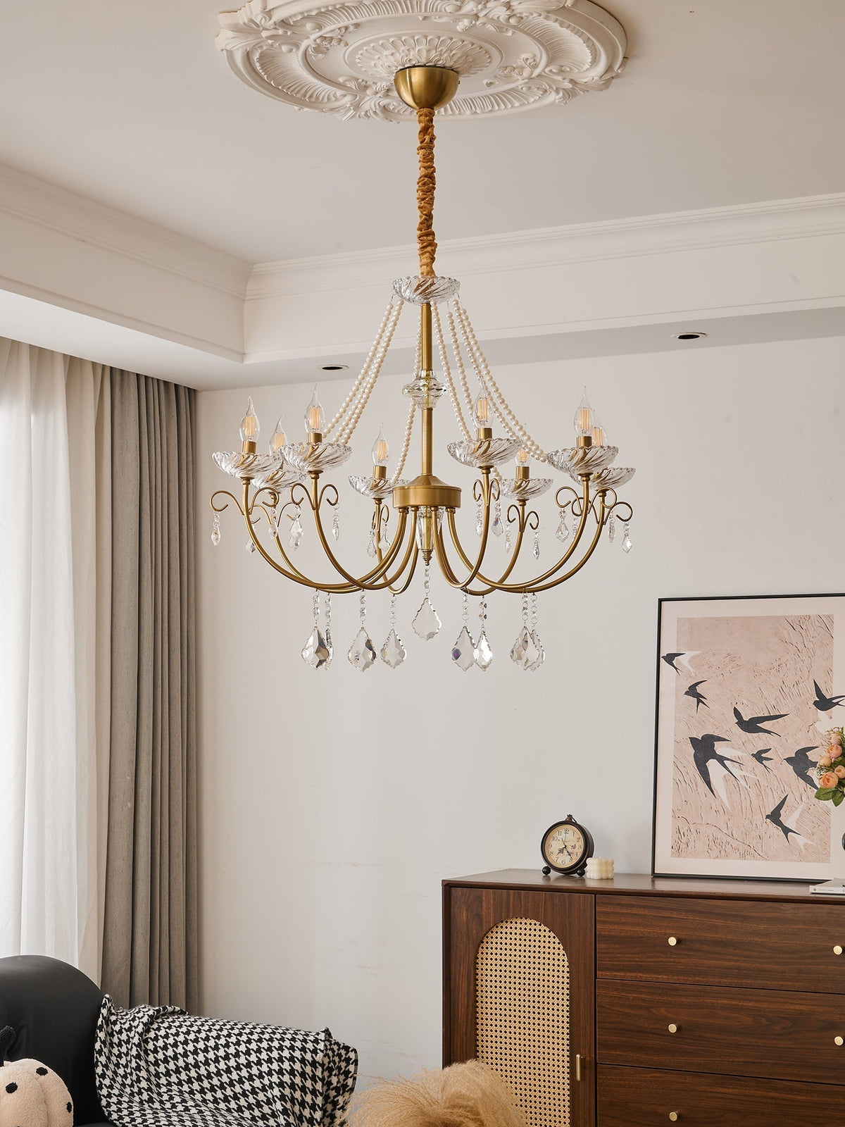 Soriana Lustre Perle Cristal Élégant Classique