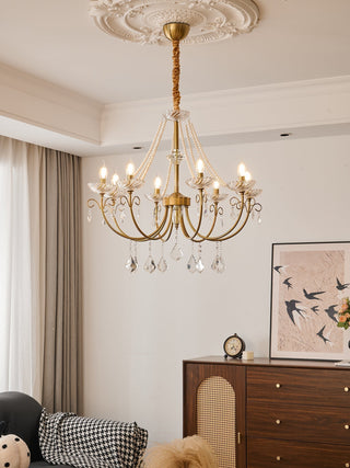 Lustra Lustre Perle Cristal Élégant Classique