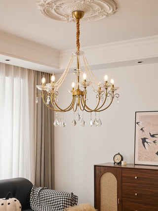 Lustra Lustre Perle Cristal Élégant Classique