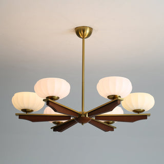 Uzoror Lustre Vintage Traditionnel Élégant en Bois-Luire
